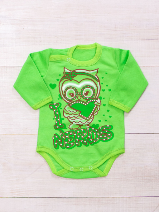 Боди для младенцев Носи своє модель 5010-023-33-5-salatovij-sova Фото