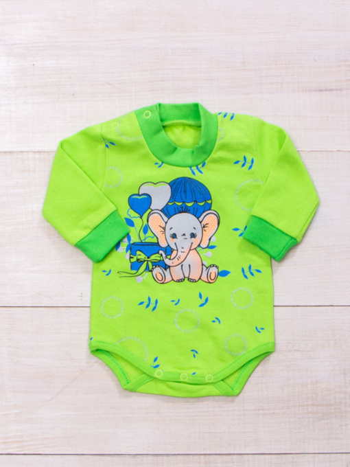 Боди для младенцев Носи своє модель 5010-023-33-5-salatovij-slonik Фото