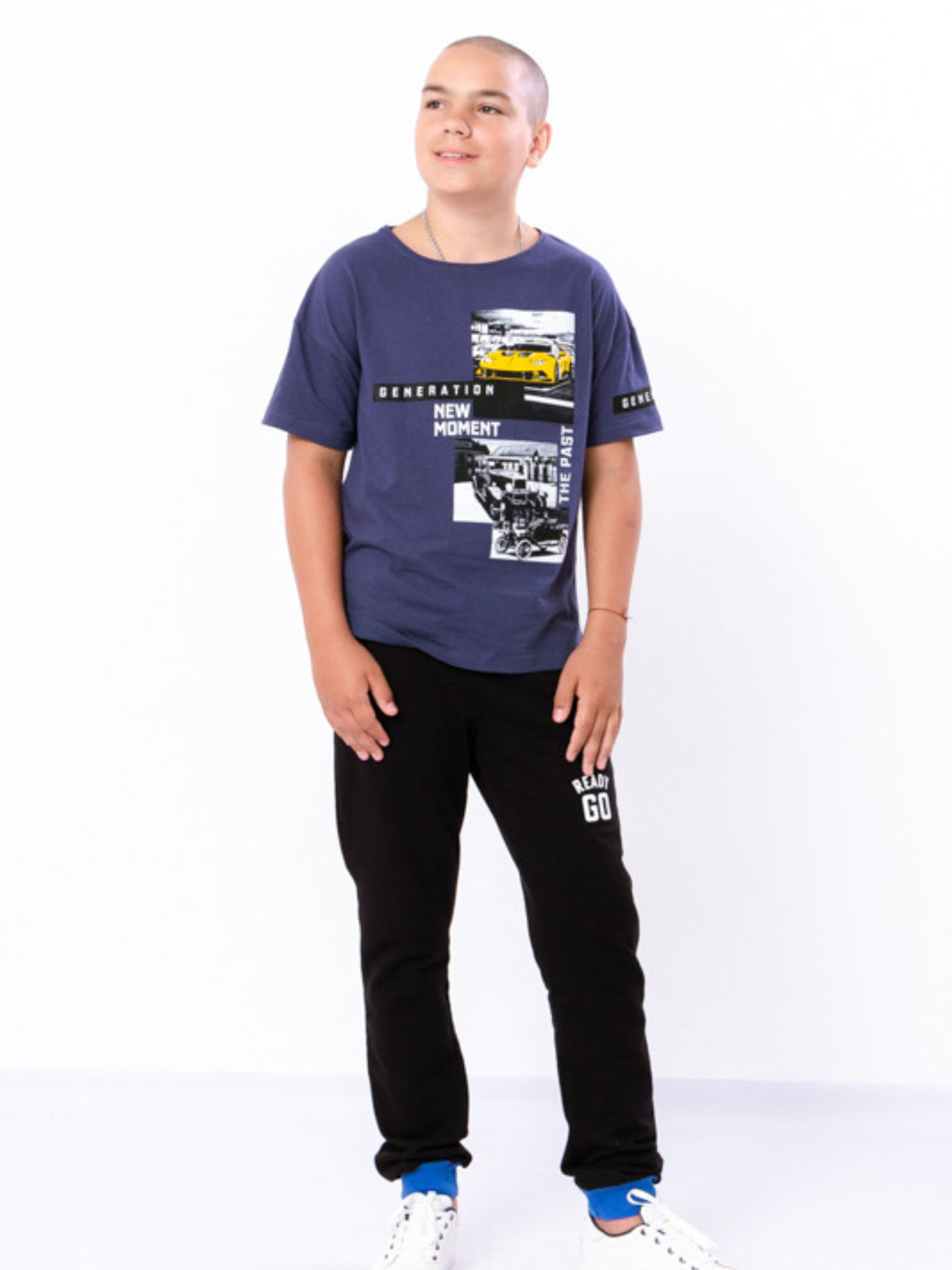 Штаны спортивные Носи своє модель 6074-023-33-chornij-temno-bryuzovij Фото