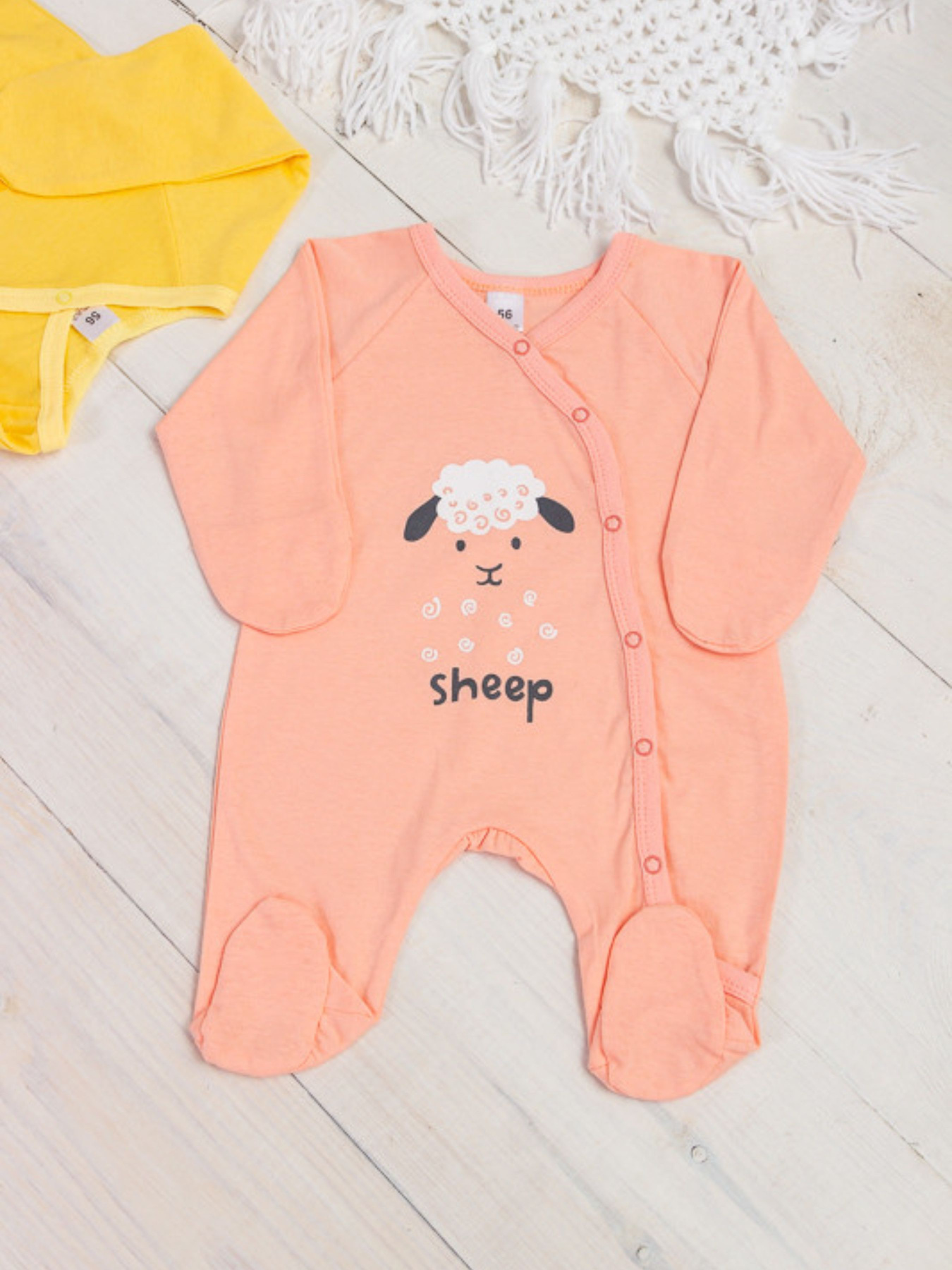 Нательный комбинезон Носи своє модель 5014-001-33-5-persik-ovechka Фото