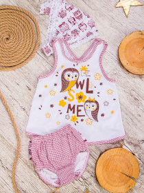 Комплект для младенцев Носи своє модель 5017-002-33-sova-bordovij Фото