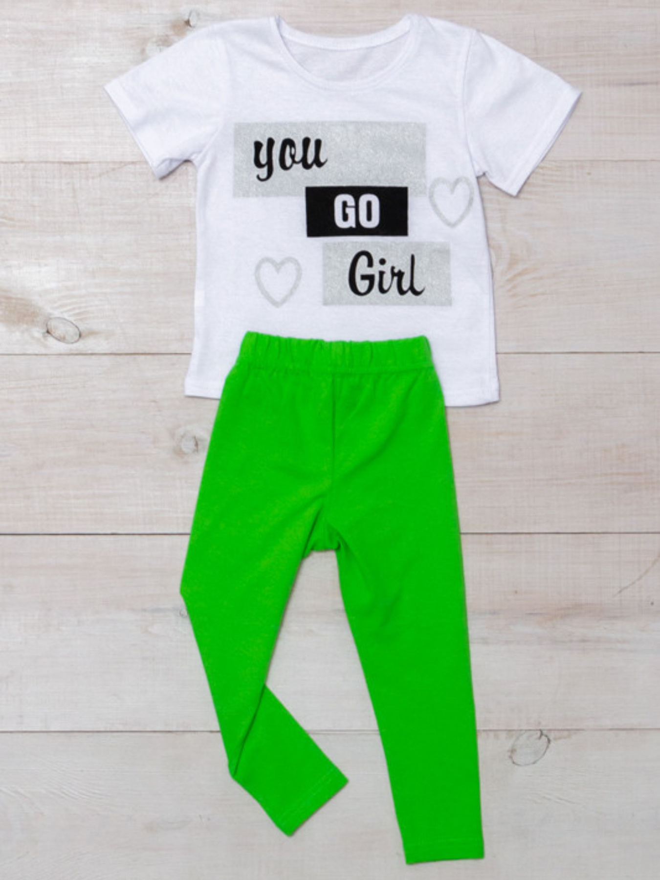 Повсякденний костюм Носи своє модель 6194-036-33-salatovij-nadpisi Фото