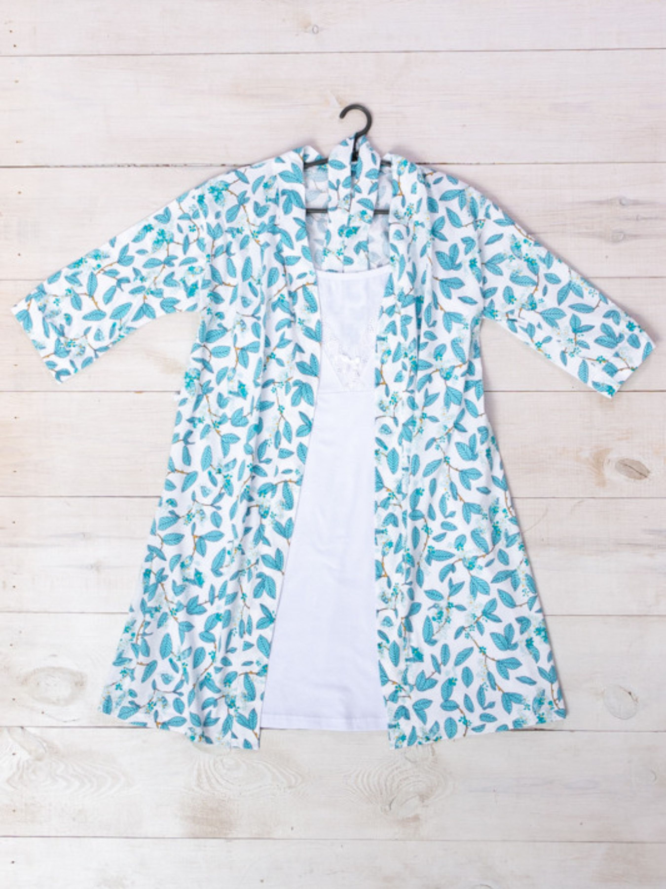 Домашний костюм Носи своє модель 8000-002-listochki-qskravo-bryuzovij Фото