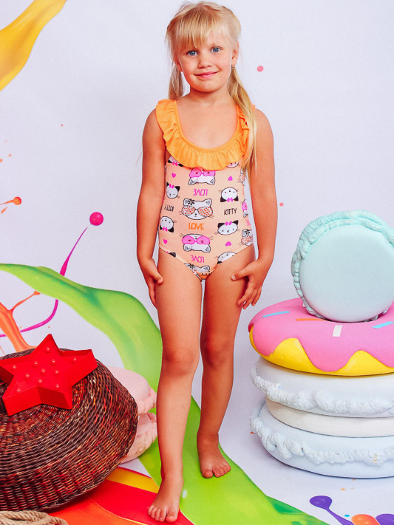 Купальник Носи своє модель 4002-043-kotiki-persik Фото