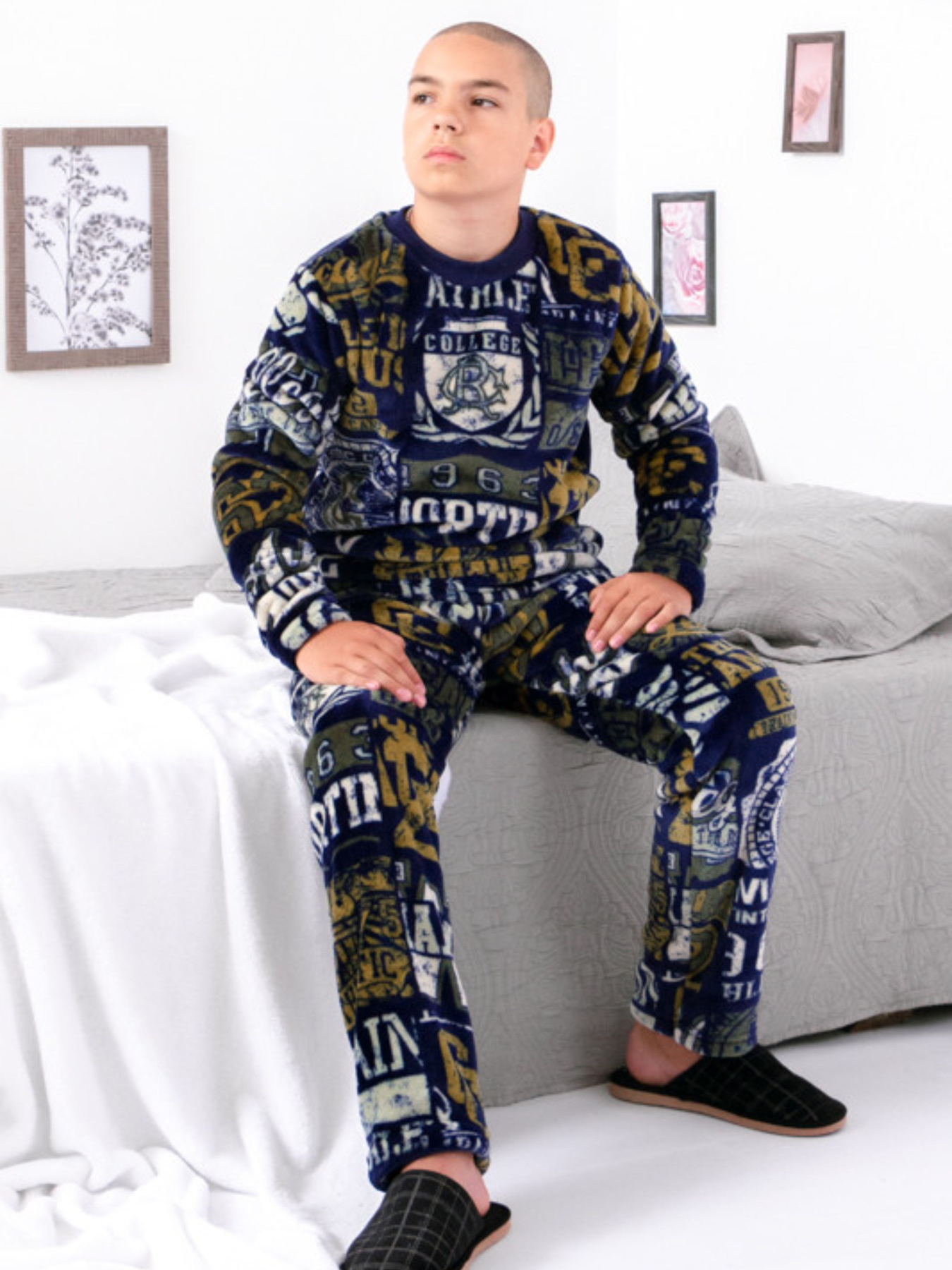 Пижама Носи своє модель 6079-035-1-1-chornilxno-sinj-nadpisi Фото