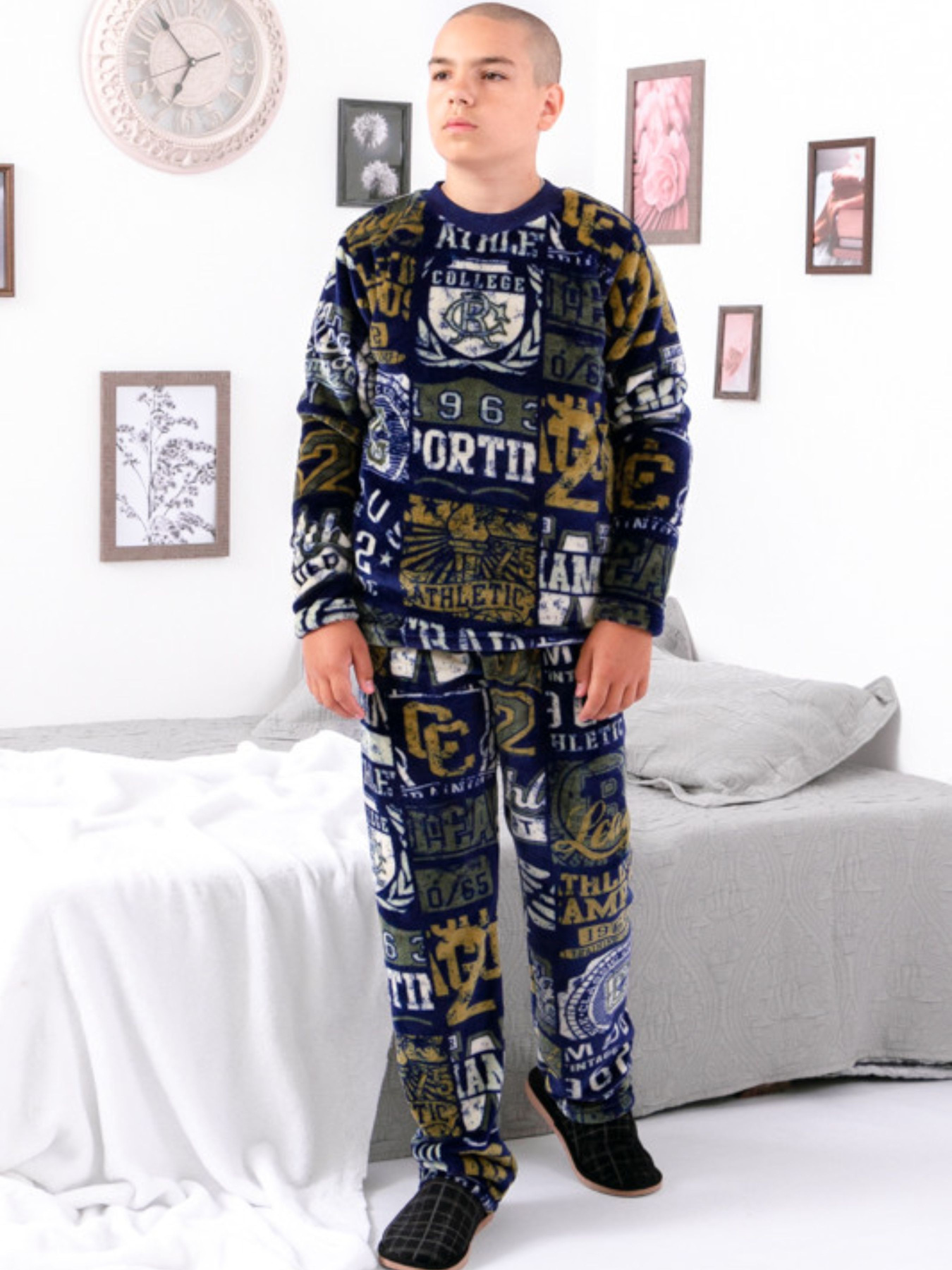 Пижама Носи своє модель 6079-035-1-1-chornilxno-sinj-nadpisi Фото