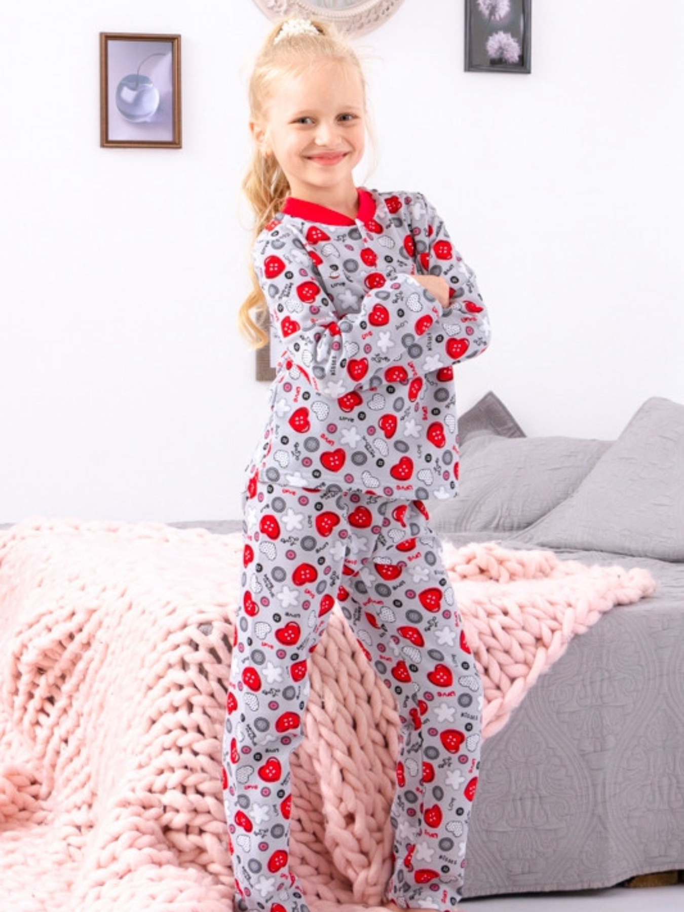 Піжама Носи своє модель 6077-024-5-serdechka-srij Фото