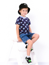 Футболка Носи своє модель 6021-002-2-kosmos-temno-sinj Фото