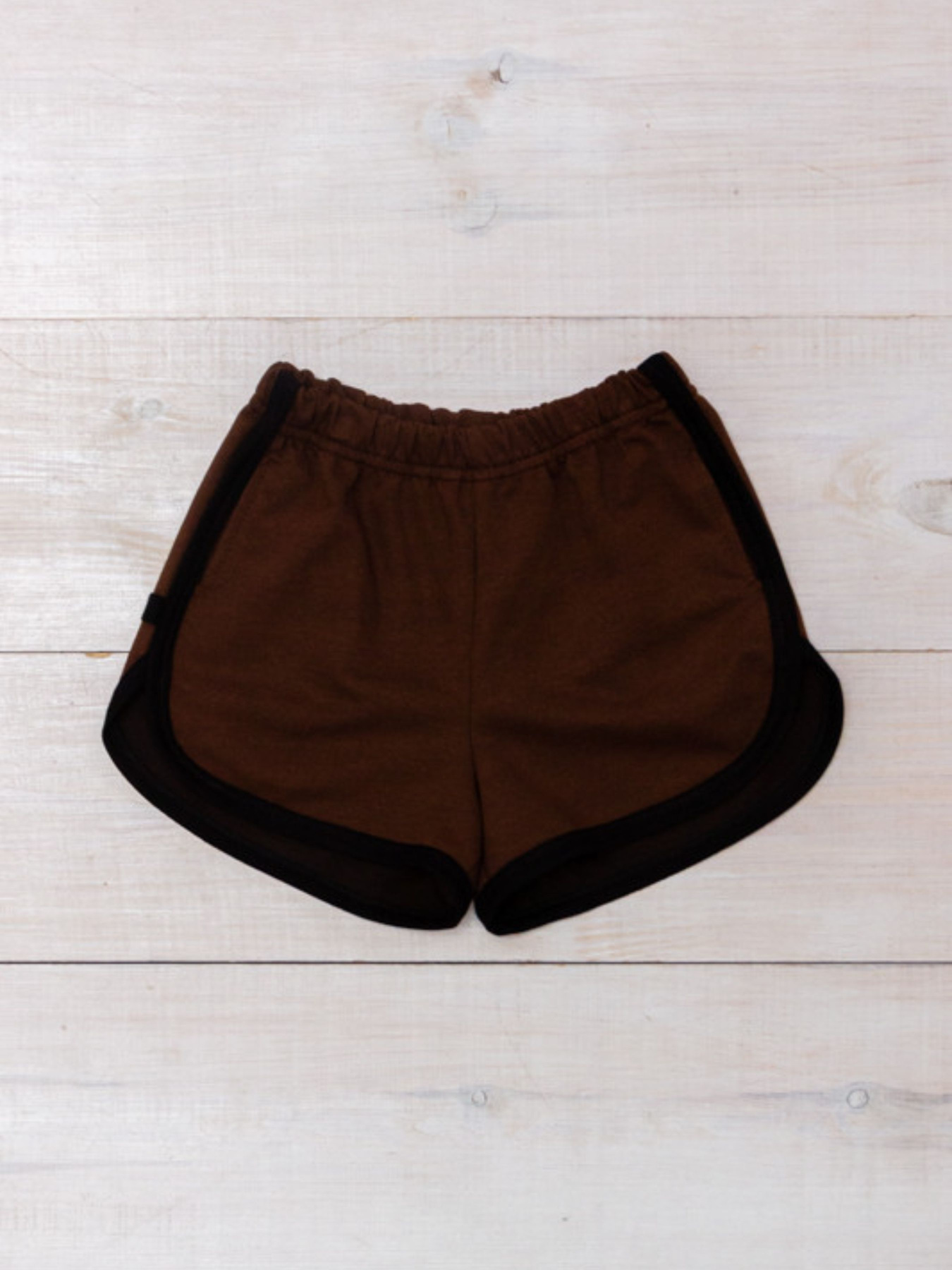 Повседневные шорты Носи своє модель 6242-057-temno-korichnevij-chornij Фото