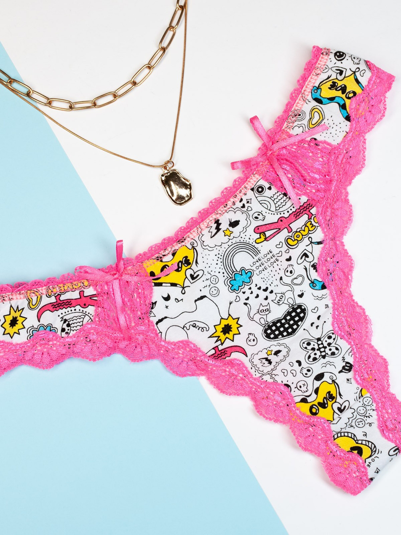 Труси ISSA Plus модель BL2-760_whitepink Фото