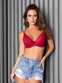 Бюстгальтер ISSA Plus модель BL2-766_burgundy Фото