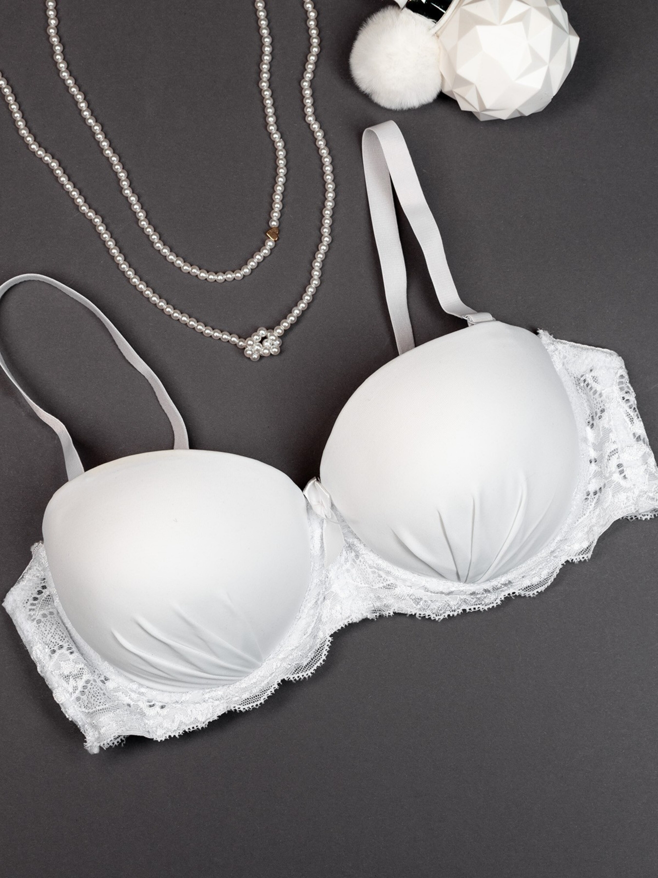 Бюстгальтер ISSA Plus модель BL2-804_white Бюстгальтер ISSA Plus модель BL2-804_white Фото