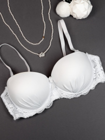 Бюстгальтер ISSA Plus модель BL2-804_white Бюстгальтер ISSA Plus модель BL2-804_white Фото