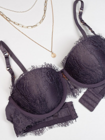 Бюстгальтер ISSA Plus модель BL2-807_сиреневый Бюстгальтер ISSA Plus модель BL2-807_сиреневый Фото