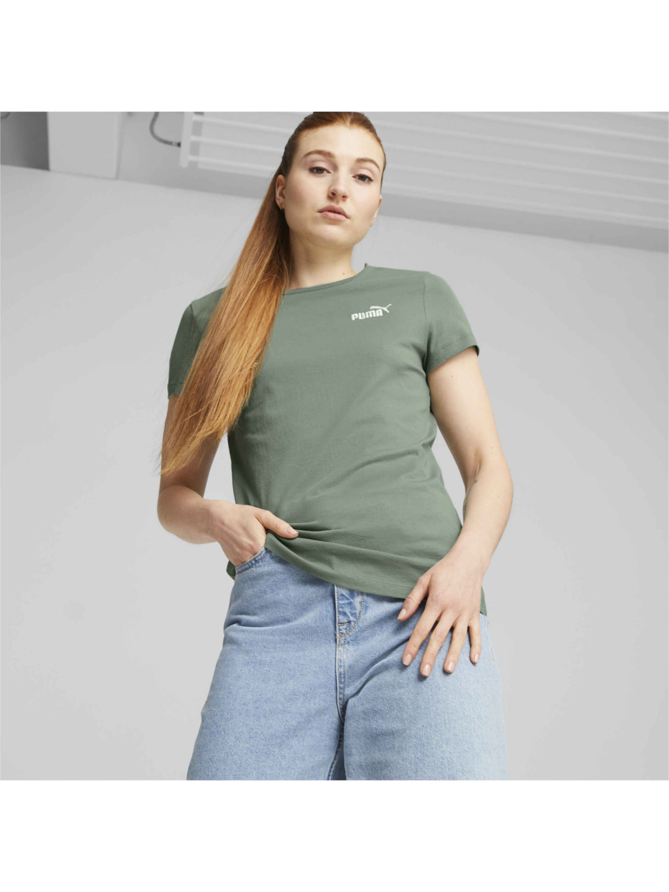 Футболка спортивная PUMA ESS+ Embroidery Tee модель 848331 Фото