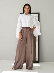 Палаццо Jadone Fashion модель Bryuky_Dzhyl_korychnevyy Фото