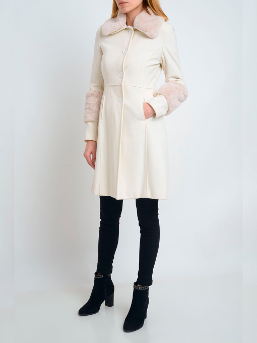 Пальто Mangano модель 0017MNG00436WHITE Фото