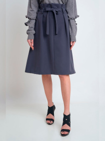 Спідниця міді Mangano модель 0017MNG00377GRIGIO Фото