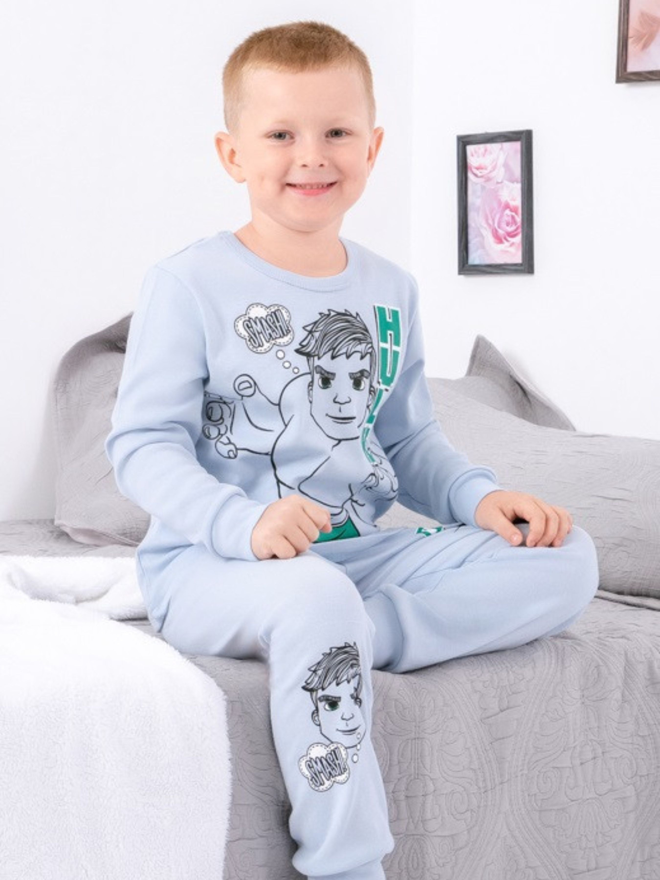 Пижама Носи своє модель 6076-008-33-4-svtlo-blakitnij-halk Фото