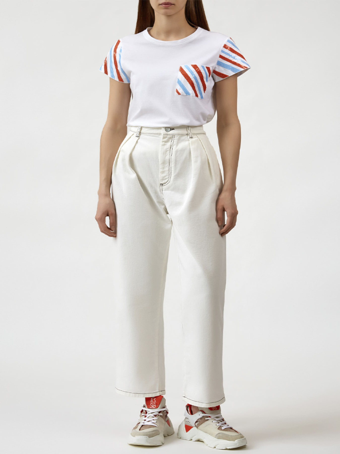 Широкие джинсы Beatrice.b модель 20FE1319WHITE_1 Фото