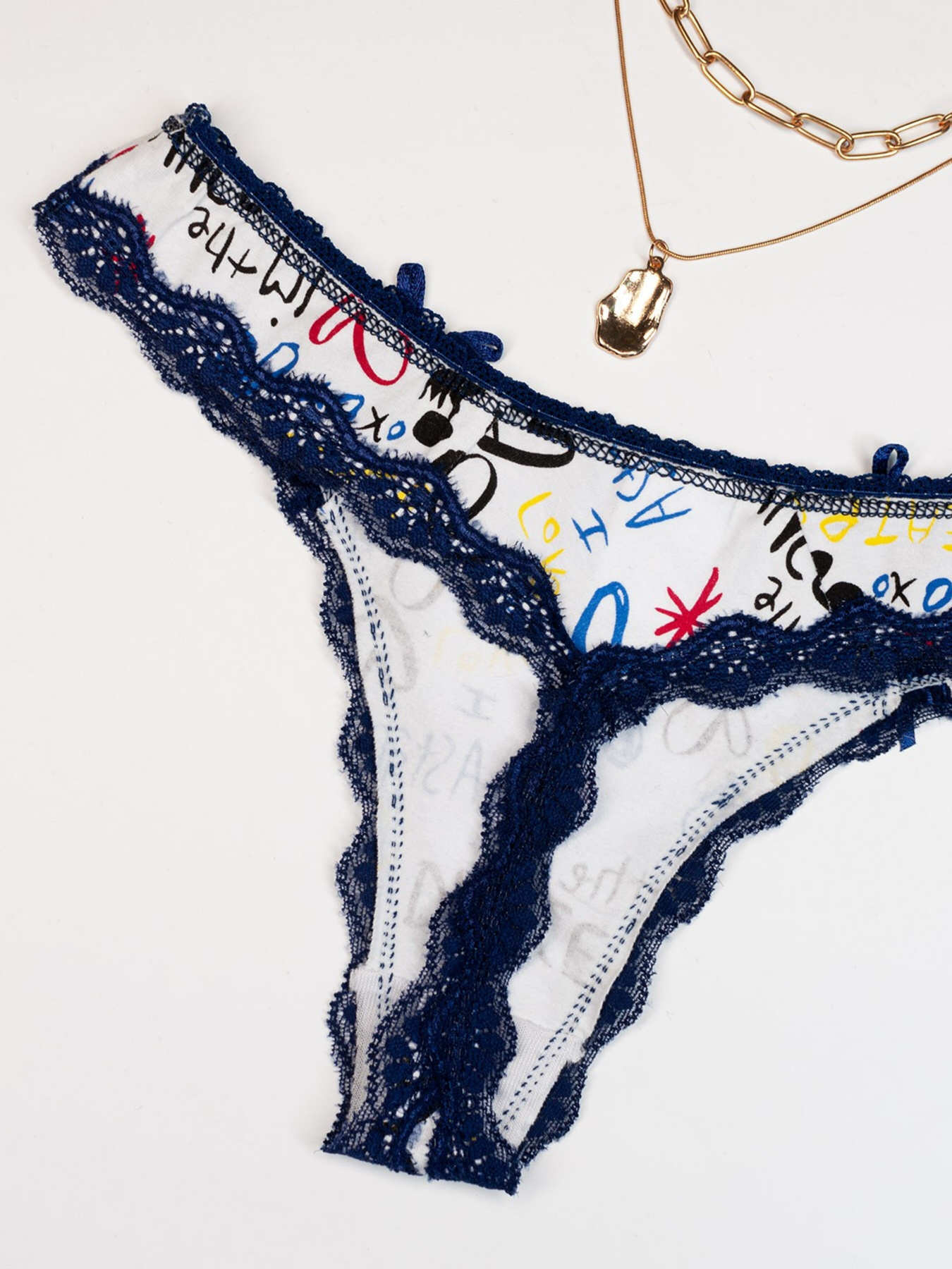 Трусы ISSA Plus модель BL2-760_whiteblue Фото