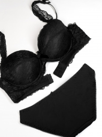 Комплект білизни ISSA Plus модель BL2-419_black Фото