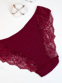 Трусы ISSA Plus модель BL2-823_burgundy Фото