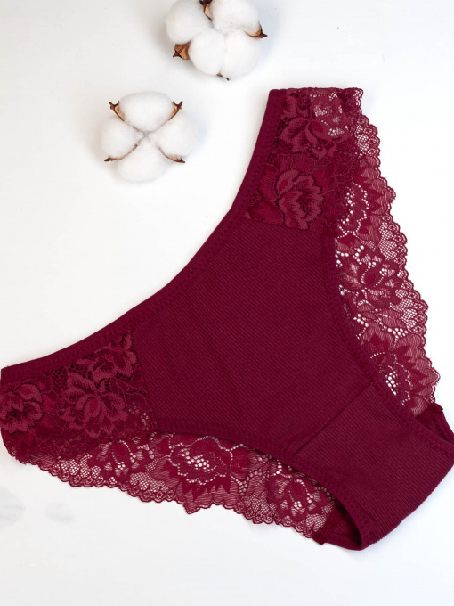 Трусы ISSA Plus модель BL2-823_burgundy Фото