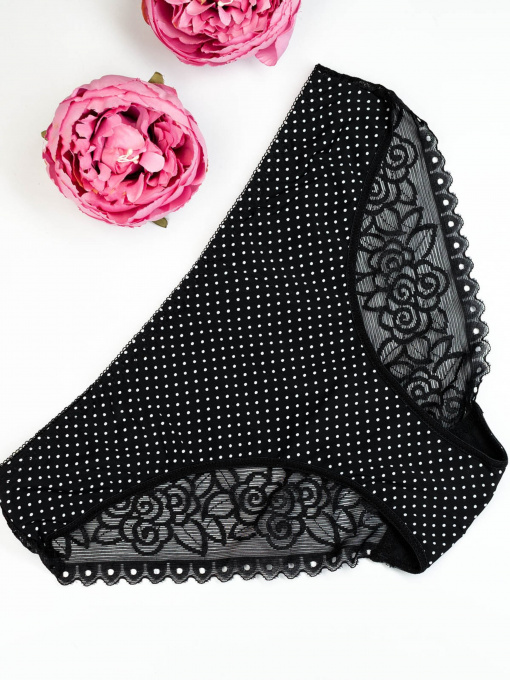 Трусы ISSA Plus модель BL2-828_blackwhite Фото