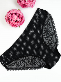 Труси ISSA Plus модель BL2-828_blackwhite Труси ISSA Plus модель BL2-828_blackwhite Фото