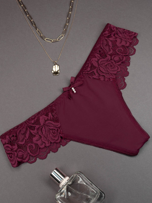 Трусы ISSA Plus модель BL2-836_burgundy Фото