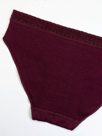 Трусы ISSA Plus модель BL2-854_burgundy Фото