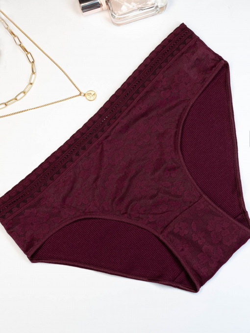 Трусы ISSA Plus модель BL2-854_burgundy Фото