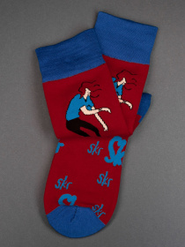 Носки ISSA Plus модель GNS-334_red Носки ISSA Plus модель GNS-334_red Фото