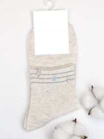 Носки ISSA Plus модель NS-336_beige Носки ISSA Plus модель NS-336_beige Фото