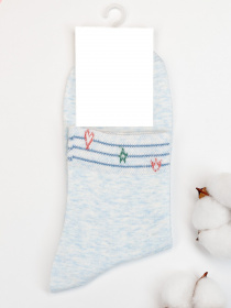 Носки ISSA Plus модель NS-336_lightblue Фото