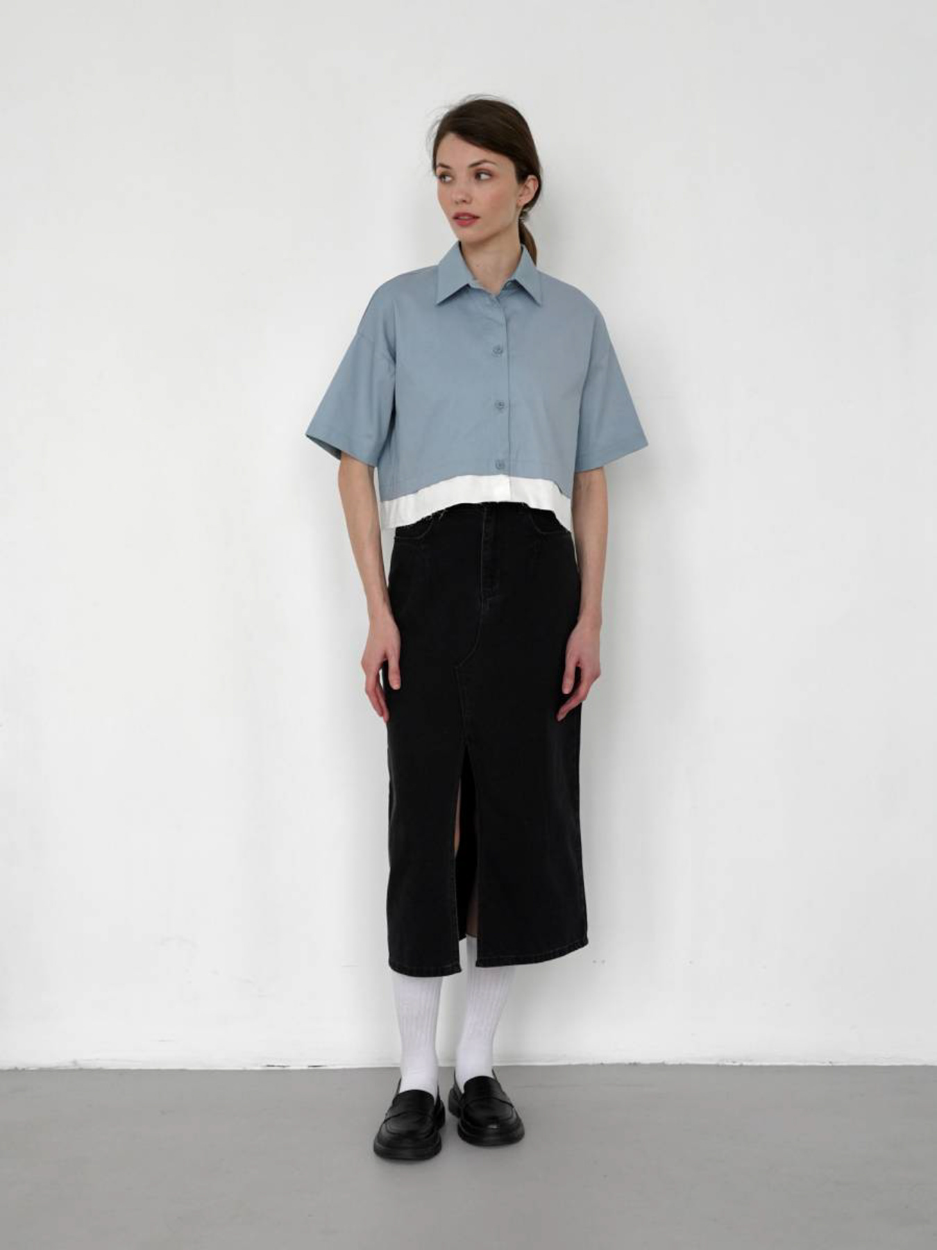 Рубашка повседневная Romashka Солсбері модель 201024004041 Фото