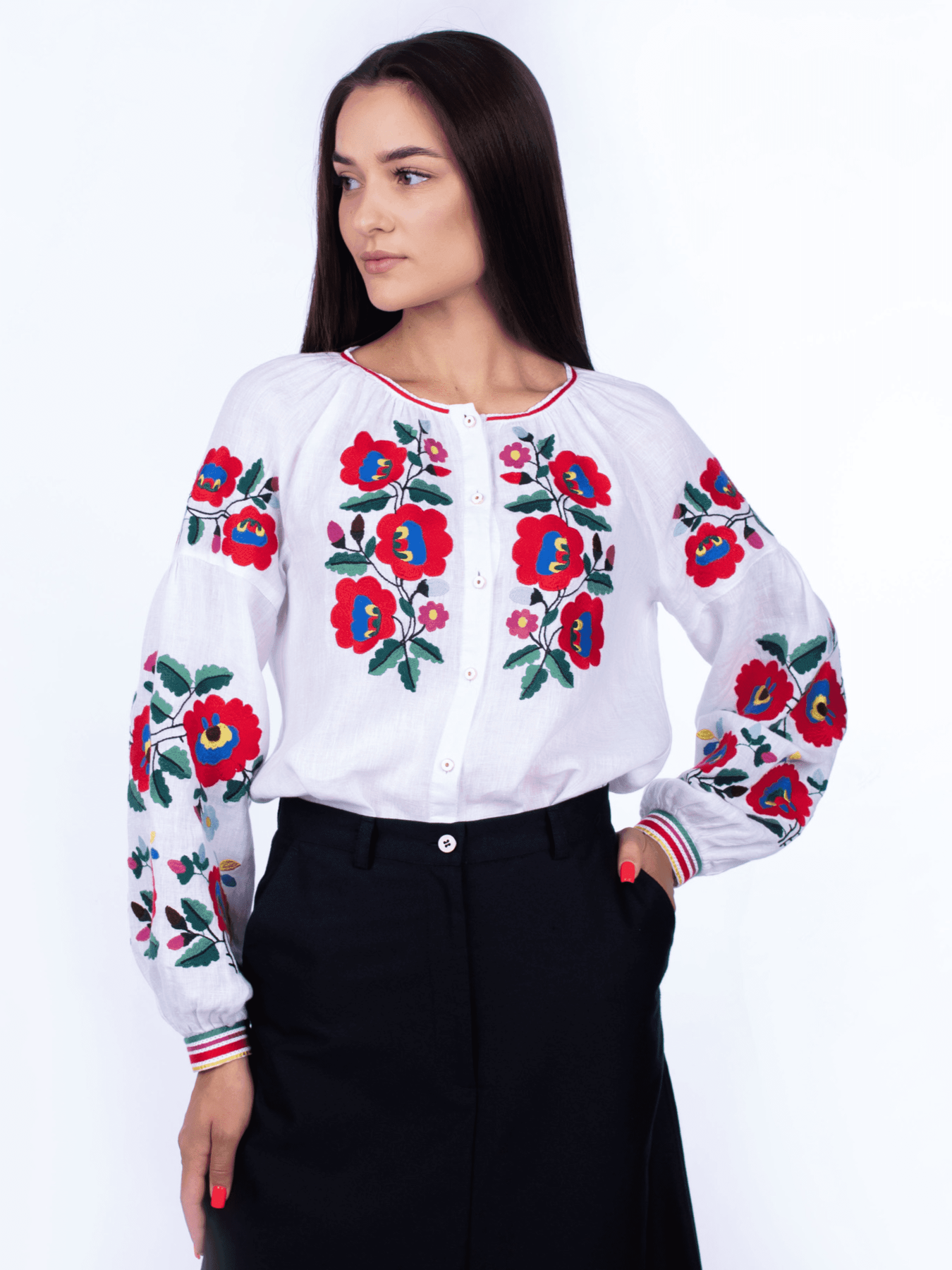 Вышитая рубашка Едельвіка модель 176-23-00 Фото