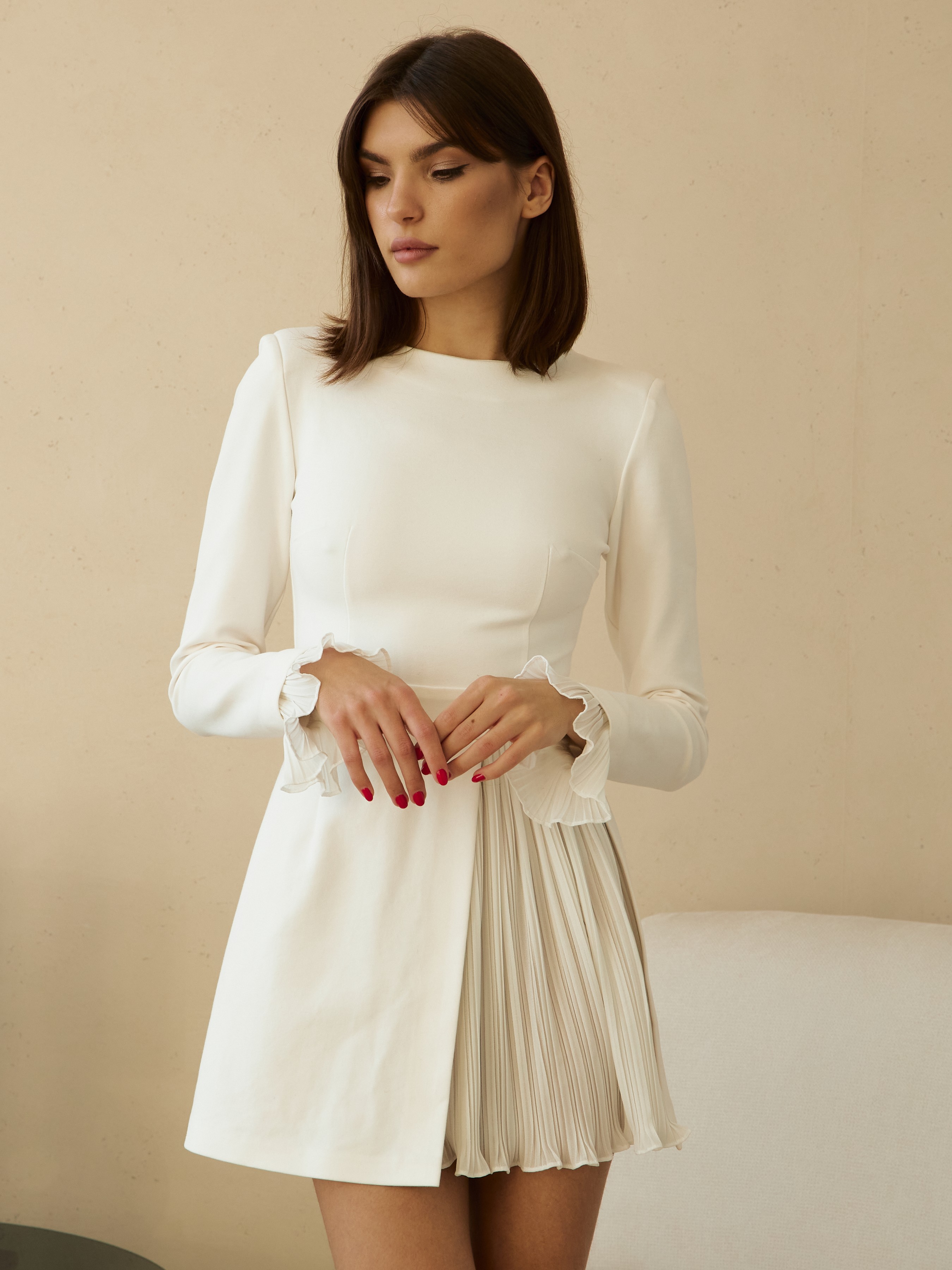 Жіноча Сукня міні Anais Gose Margo (dress.mini.margo.white.002) колір молочний, матеріал віскоза/поліестер