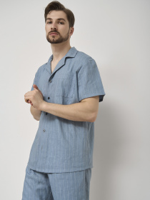 Пижама HANDY WEAR Linen Strip Short модель 0262 Фото