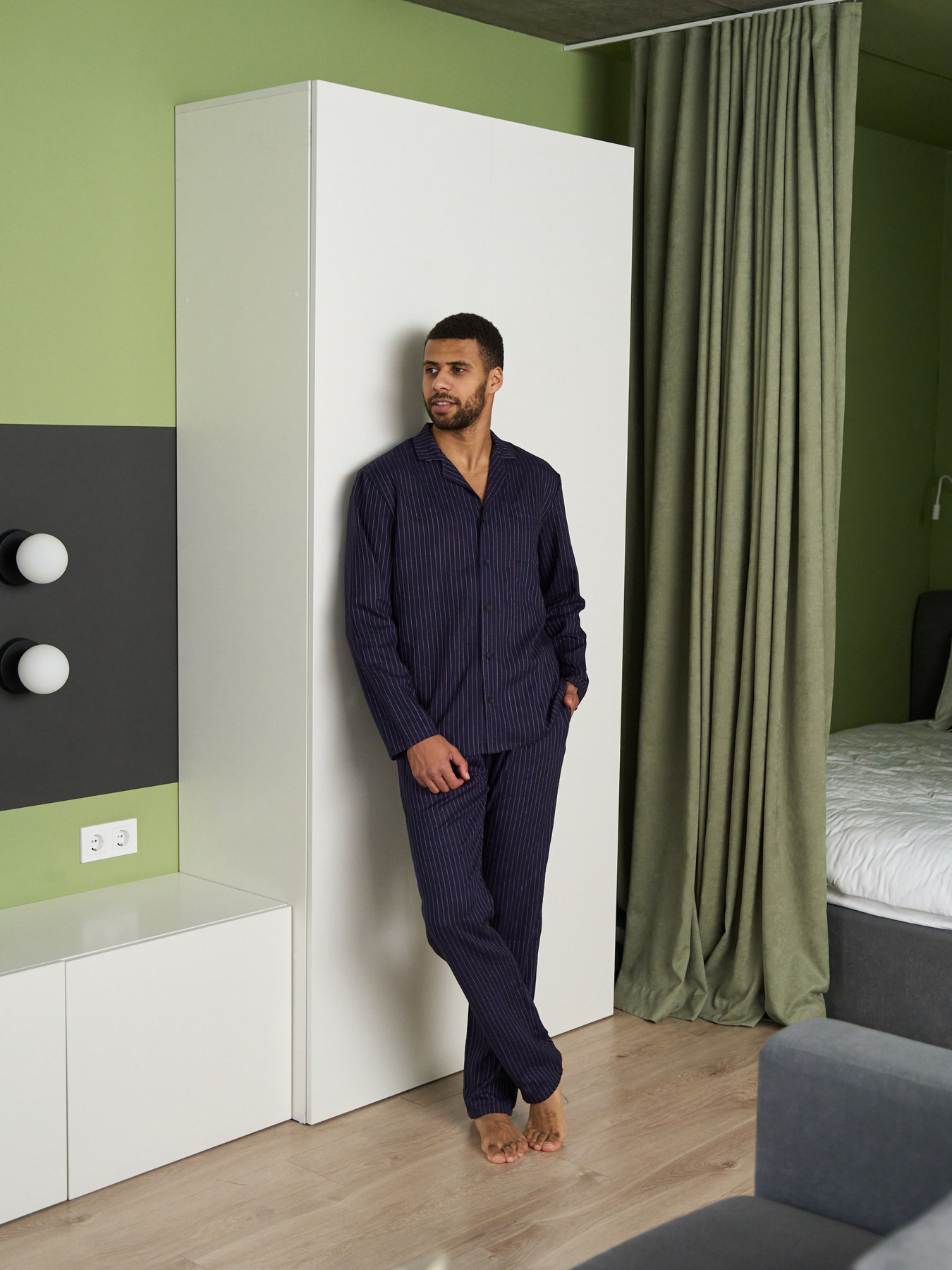 Пижама HANDY WEAR Linen Strip модель 0360 Фото