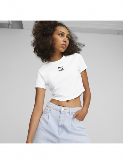 Футболка PUMA DARE TO Cropped Slim Tee модель 621435 — фото 3 - INTERTOP