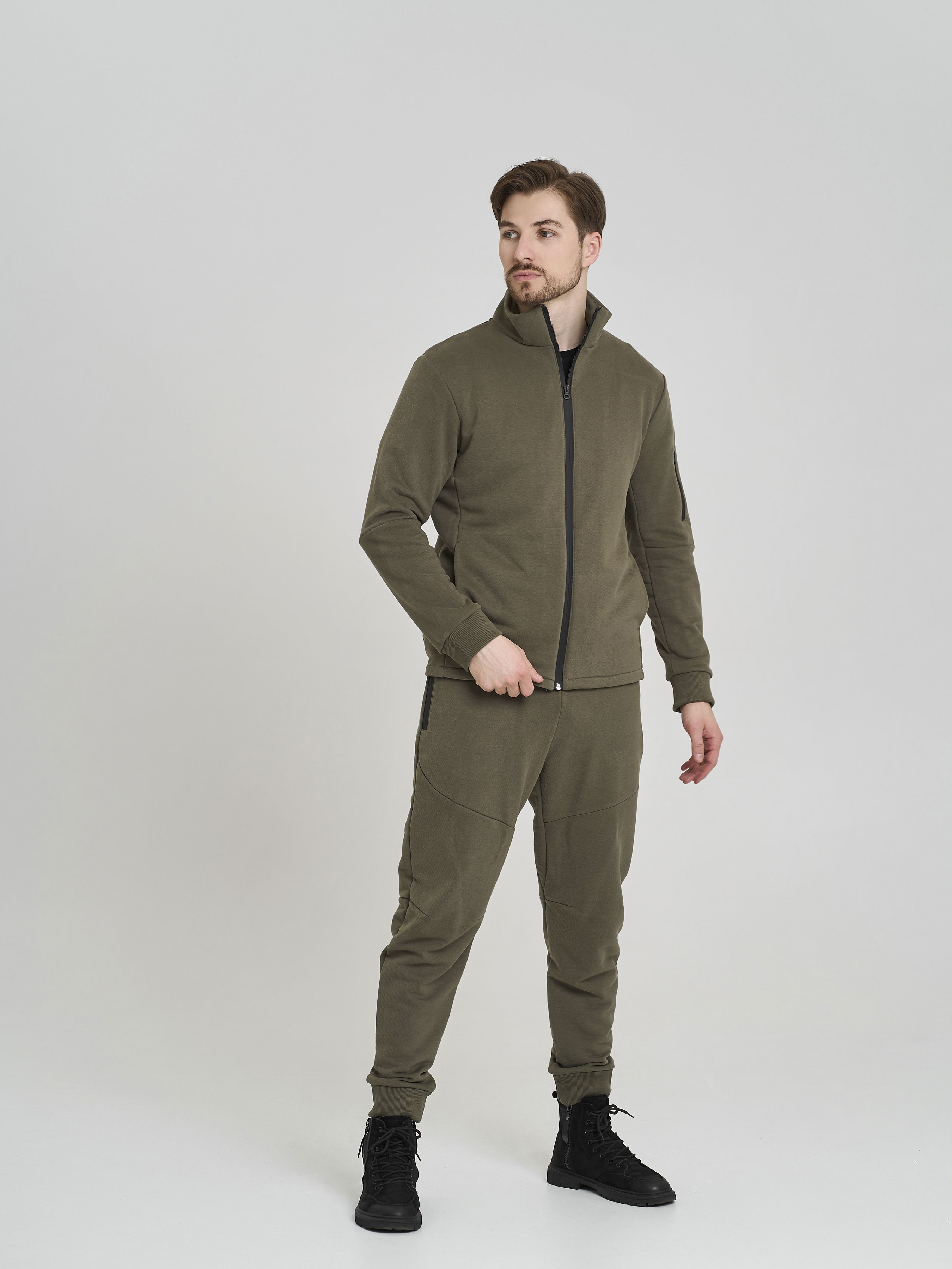Чоловічий Спортивний костюм HANDY WEAR Military (3953) колір хакі, матеріал бавовна/поліестер