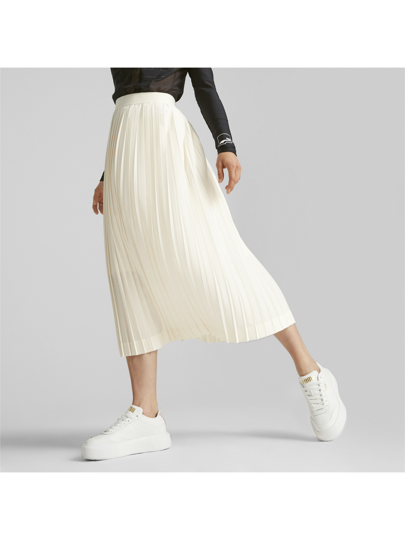 Юбка миди PUMA Yona Sunpō Plissee Skirt модель 537978 Фото