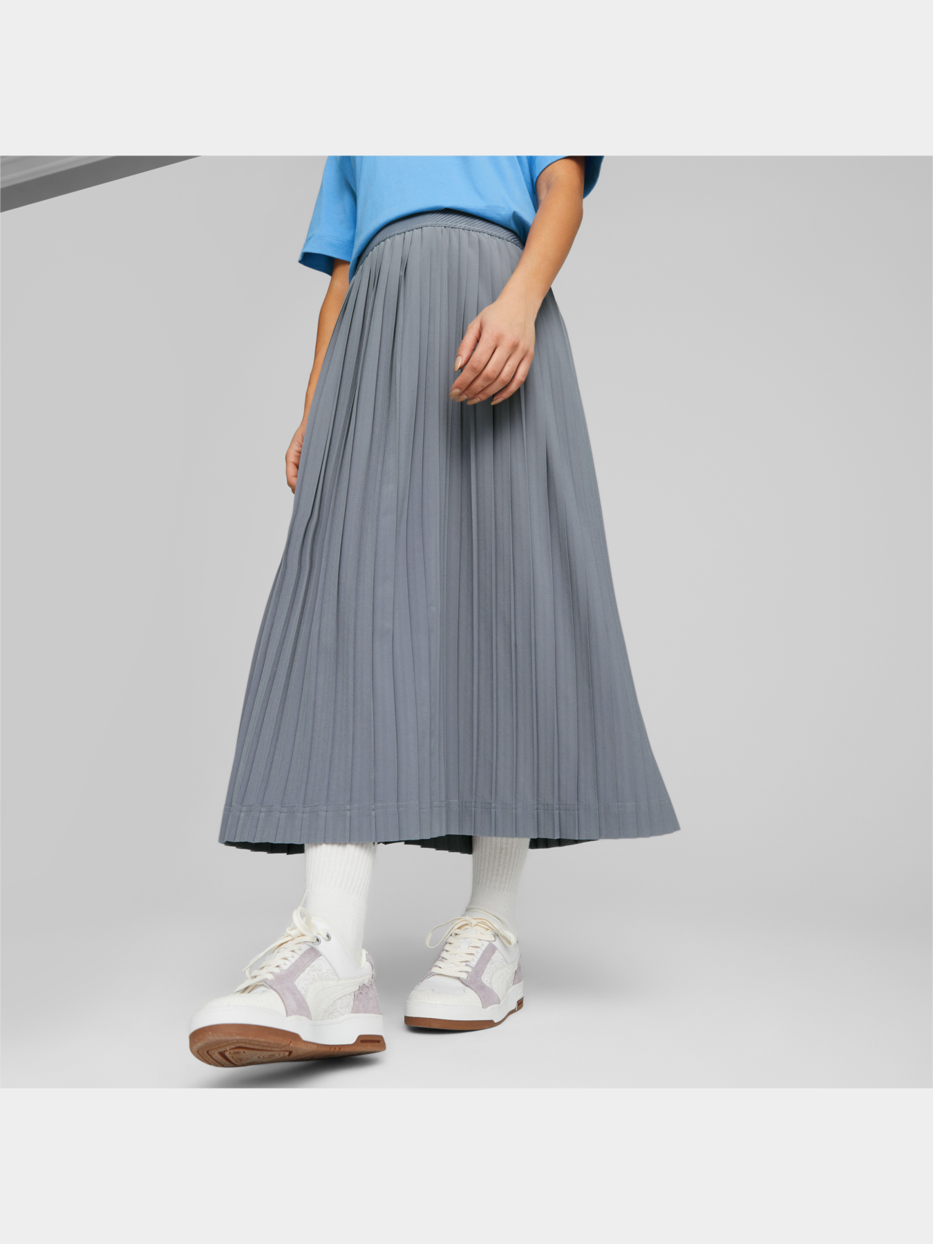Юбка миди PUMA Yona Sunpō Plissee Skirt модель 537978 Фото