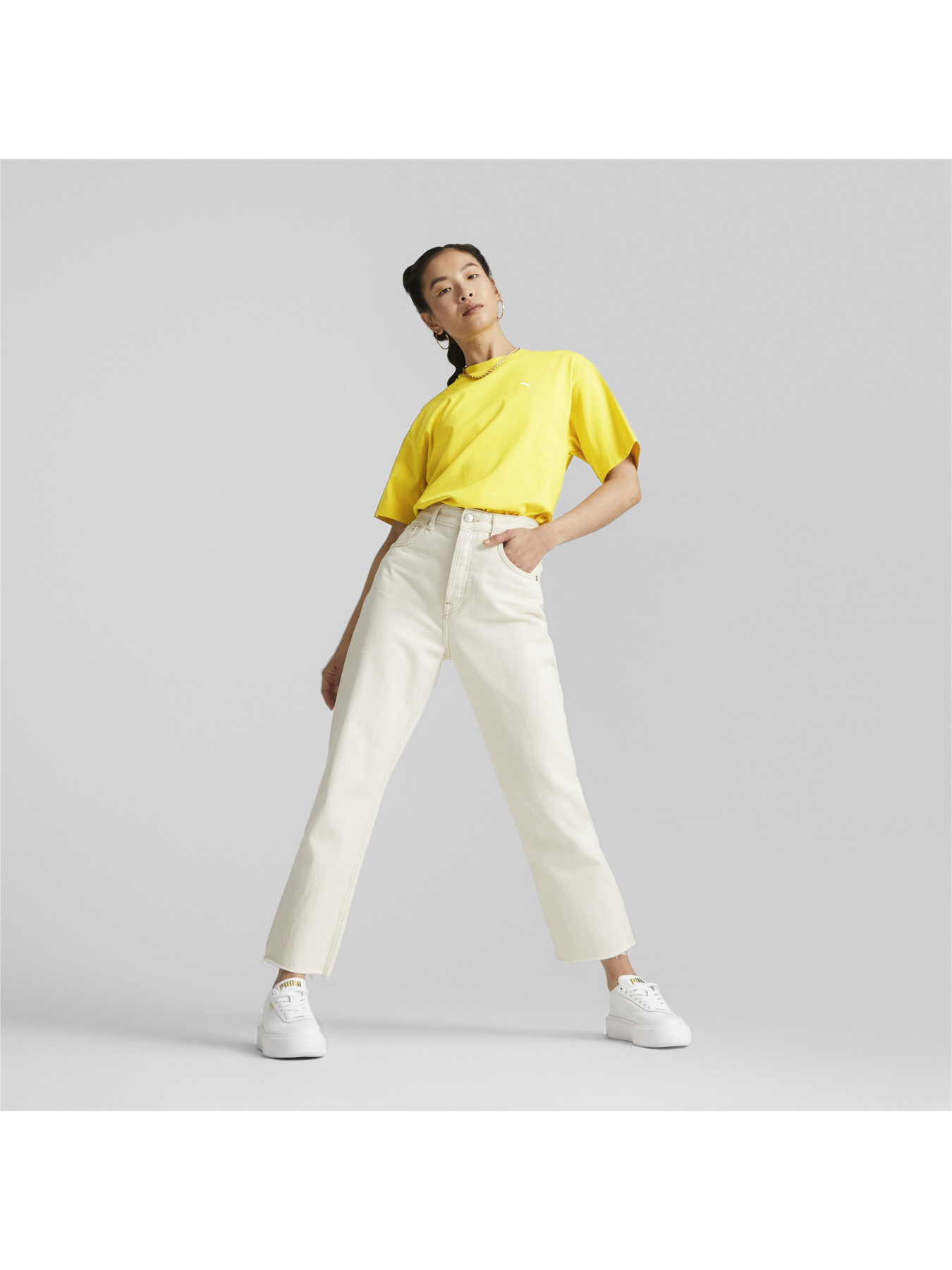 Футболка PUMA Yona Sunpō Mock Neck Tee модель 537977 Фото