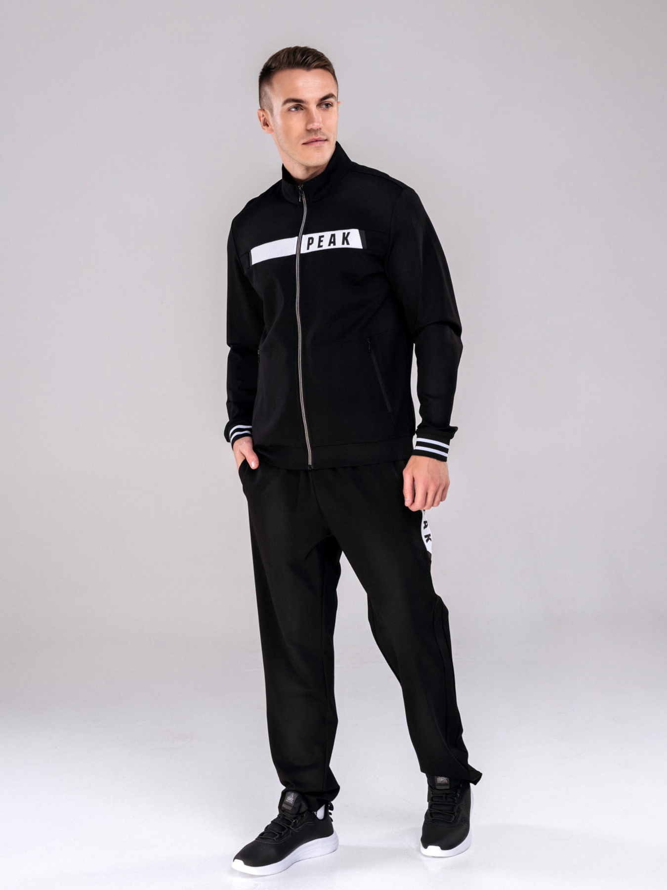 Кофта спортивная Peak модель FA03227-BLA Фото