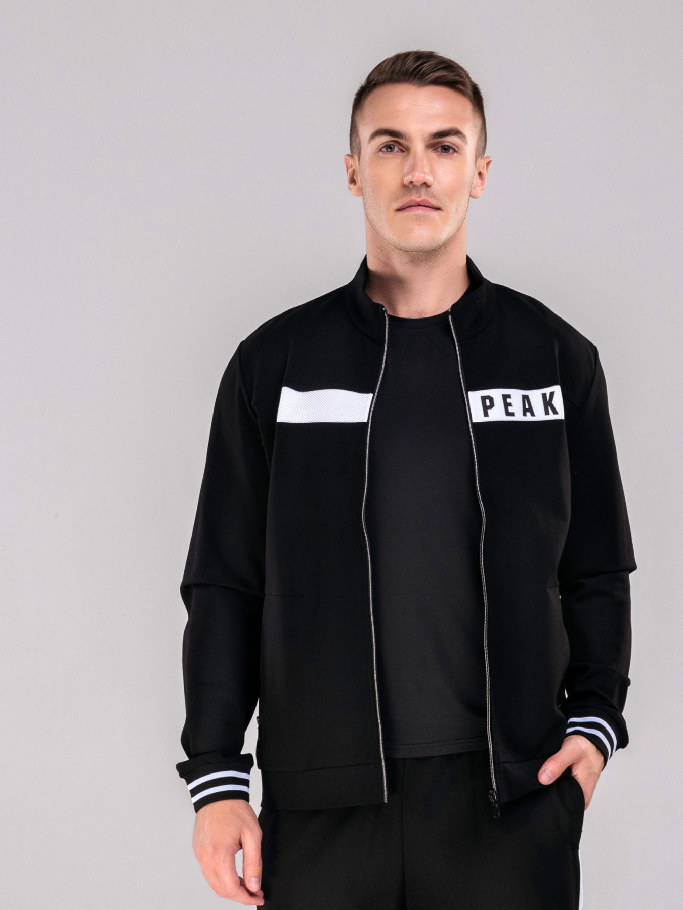 Спортивная кофта Peak модель FA03227-BLA Фото