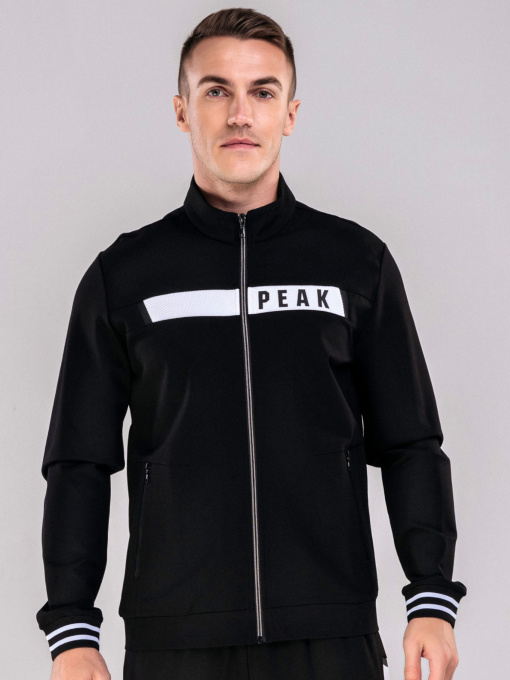 Спортивна кофта Peak модель FA03227-BLA Фото