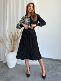 Спідниця міді ISSA Plus модель 13263_black Фото